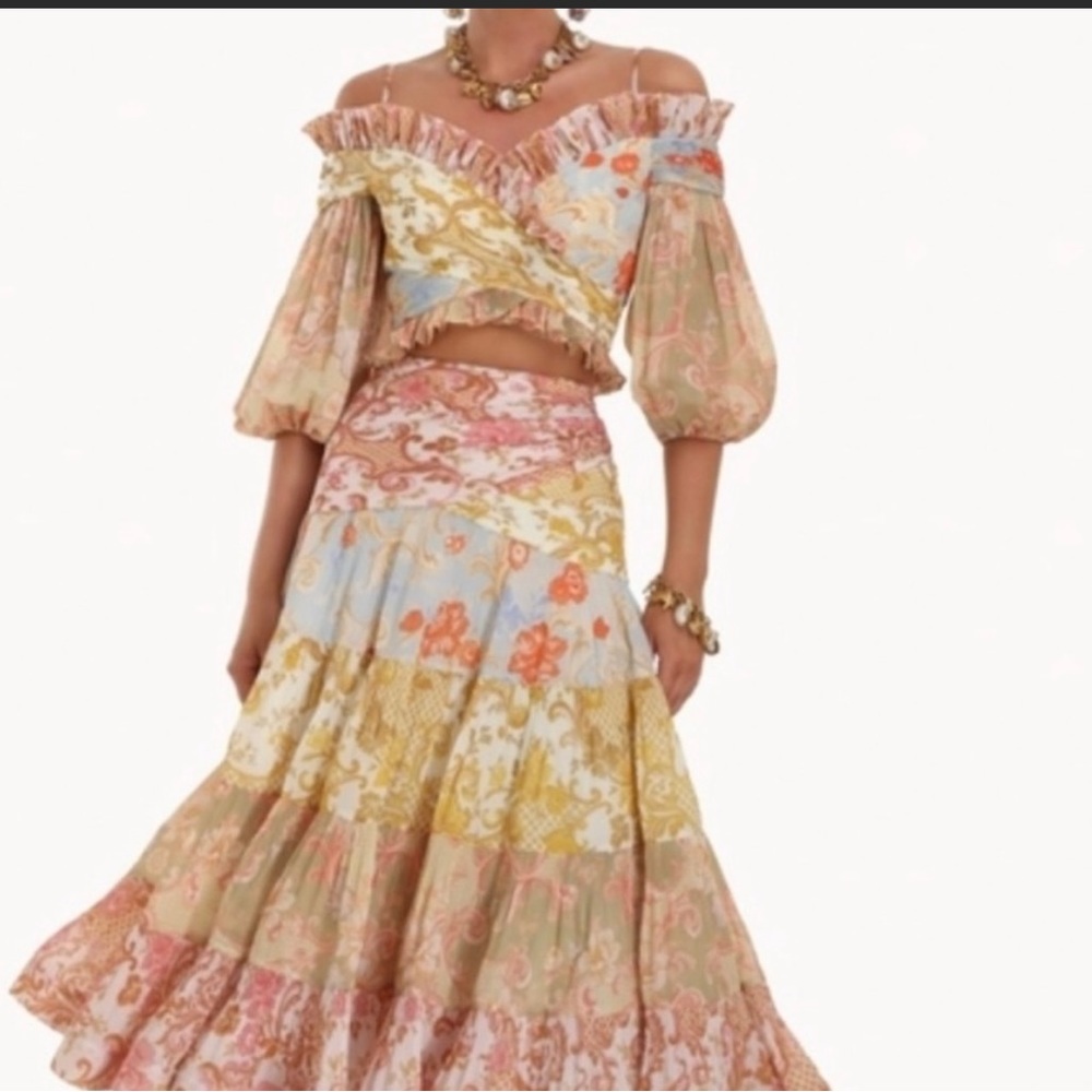 Zimmerman Postcard Pleated Bodice-New Size 2